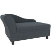 Pet Sofa Bed Couch with Storage, Pet Sofa for Cats and Small Dogs, Dark Gray
