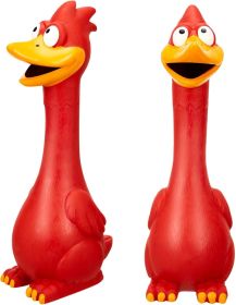 1 Pcs Horse Toys Latex Squeaky Squeeze Chicken Squeak Turkey Balls for Play Fake Screaming Chicken Toys for Horses Soccer Ball for Reduce Separation A