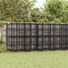 Outdoor Dog Kennel Steel 158.8 ft²