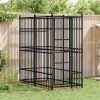 Outdoor Dog Kennel Steel 19.8 ft²