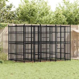 Outdoor Dog Kennel Steel 79.3 ft²