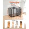 64 Inch Heavy Duty Dog Crate, Max Load Capacity 300 lbs, Indestructible Escape-Proof Dog Kennel Indoor for High Anxiety Large Breeds