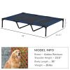 48" x 36" Elevated Breathable Dog Bed w/ Carry Bag Dark Blue