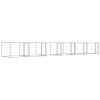 Dog Cage with Doors Gray 39.4'x6.6'x4.9'Galvanized Steel