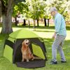 Extra Large Dog Portable Camping Tent with Carrying Bag for Beach Backyard Home in Green