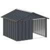 Dog House Anthracite 45.9"x40.6"x32.1" Galvanized Steel