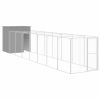 Dog House Light grey Galvanized Steel