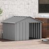 Dog House Gray 45.9"x40.6"x32.1" Galvanized Steel