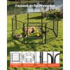 Dog Playpen 24 Inch 8 Panels Foldable Metal Exercise Pen Pet Fence, Indoor/Outdoor Heavy Duty Puppy Crate Kennel with Door for Dogs