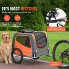 Dog Bike Trailer, Supports up to 66 lbs, Pet Cart Bicycle Carrier, Easy Folding Frame with Quick Release Wheels, Universal Bicycle Coupler, Reflectors