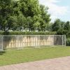 Dog Cage with Doors Gray 39.4'x6.6'x4.9'Galvanized Steel