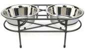Mesh Elevated Double Dog Bowl