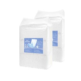 Disposable Male Dog Diapers, Super Absorbent Male Dog Wraps, 360 ° Leak-Proof Belly Bands with Wetness Indicator for Doggies in Heat, Training (Style: Male Dog Wraps, size: X-Small (144 Count))