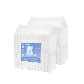 Disposable Dog Diapers, Super Absorbent Female Dog Diapers, 360° Leak-Proof Female Doggy Pet Diaper with Wetness Indicator for Heat Period, Training (Style: Female Dog Diapers, size: Medium (96 Count))